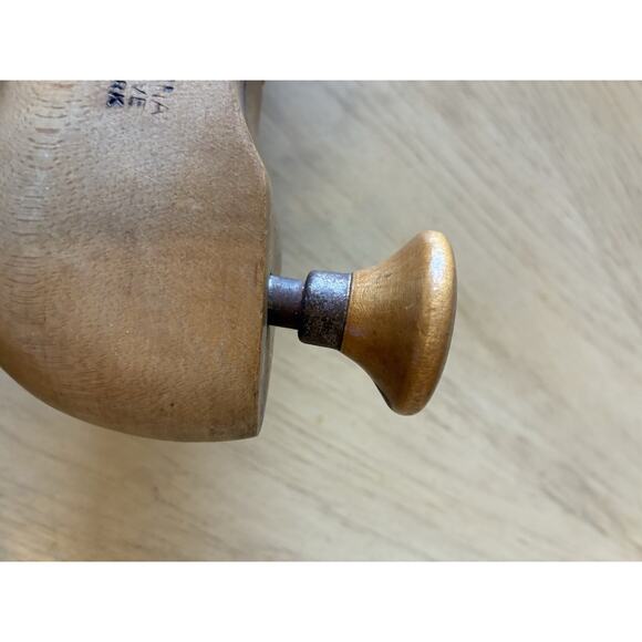 VTG 50s Florsheim Wooden Shoe Tree Mold Stretch9-3 De Pinna Fifth Ave New York - Picture 8 of 10